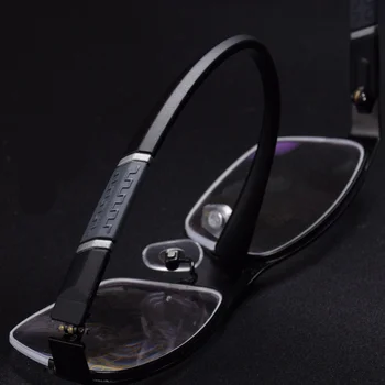 -1.0~-6.0 Yeni Yarım Çerçeve Unisex kare çerçeve okuma gözlüğü Erkekler ve Kadınlar Yüksek Kaliteli Diyoptri Gözlük İş okuma gözlüğü 5
