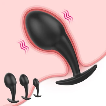 3 Silikon Anal Fişler Eğitim Seti Mermi Yapay Penis Vibratör Bayanlara Anal Seks Oyuncakları Erkek prostat masaj aleti Butt Plug Eşcinsel Seks Oyuncakları 3