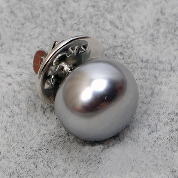30 ADET 1.2 cm Metal Kelebek Klipleri Tıknaz Topu Boncuk Sahte İnci Broş Pins olarak Düğmeler Giysiler için Etekler