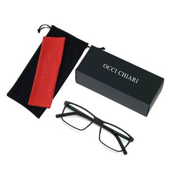 OCCI CHIARI TR90 Gözlük Çerçeve Erkekler Ultralight Gözlük Çerçeveleri Gafas Gözlük Yeni Patchwork Optik Gözlük 2