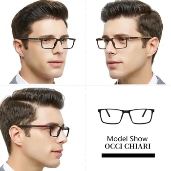 OCCI CHIARI TR90 Gözlük Çerçeve Erkekler Ultralight Gözlük Çerçeveleri Gafas Gözlük Yeni Patchwork Optik Gözlük 5