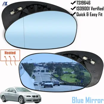 Ön Sol Sağ Kanat Ayna cam ısıtmalı kapı Yan Mavi Dikiz Dikiz BMW E81 E87 E82 E88 2004-13 E46 E90 E93 05-10