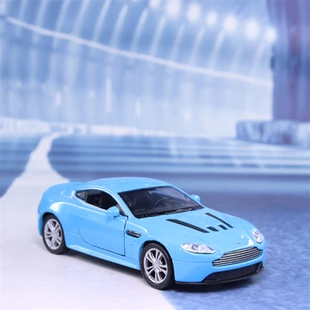 WELLY 1: 36 Aston Martin V12 Vantage Simülatörü Diecast Metal Model Araba Geri Çekin Araba Alaşım Oyuncak otomobil araç Çocuklar için Hediyeler B95
