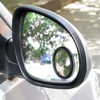 2 Adet Araba Kör Nokta Ayna Dikiz Aynası Küçük Yuvarlak Ayna Oto Yan 360 Geniş Açı Yuvarlak Dışbükey MirrorProfessional Araba Ayna Kamyon Araç için 2