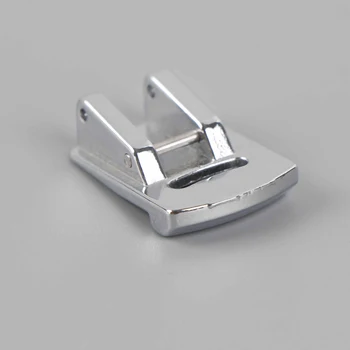 1 Adet Gümüş Haddelenmiş Hem Curling baskı ayağı İçin dikiş makinesi Dikiş Aksesuarları Sağ / Sol Kenar Kılavuzu baskı ayağı