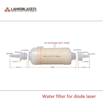 Su Filtresi iyon değiştirme reçinesi içinde / yumuşatıcı su kalitesi / diyot lazer sistemi kurulumu için delik 6mm tüp
