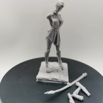 Reçine Şekil Fantezi Minyatürleri GK 1/24 Ölçekli Roma Noblewoman Savaşçı Monte model seti Demonte Boyasız Heykelcikler Oyuncaklar