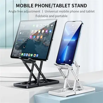 Tongdaytech Katlanabilir Masa telefon tutucu Taşınabilir Braketi Ayarlanabilir Açı Tablet Standı İphone Samsung Xiaomi Canlı Film Video