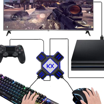 Fare ve Klavye Dönüştürücü Hiçbir Sürücü Oyun Denetleyicisi adaptör fiş ve Çalıştır USB Bağlantısı FPS Oyunu için Anahtarı / Xbox / PS4 / PS3 4