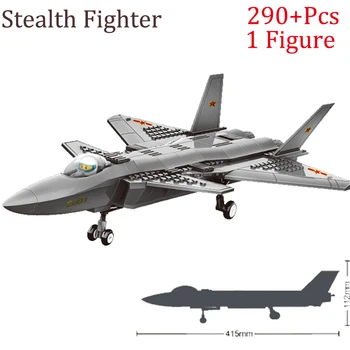 Askeri Taşıyıcı Uçak Gunship Kartal Stealth Fighter Yapı Taşı Setleri Klasik Savaş Uçak Tuğla Çocuk eğitici oyuncak Hediye