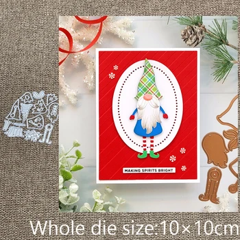 Yeni Tasarım Zanaat Metal şablon kalıp Kesme Ölür Noel cüce dekorasyon karalama defteri die keser Albümü Kağıt Kartı Zanaat Kabartma