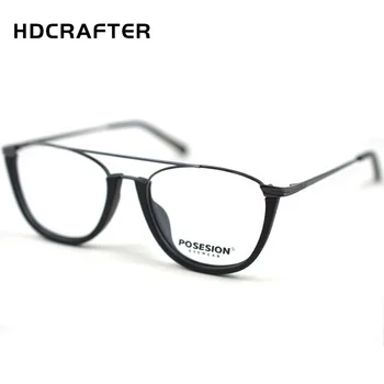 HDCRAFTER Ahşap Gözlük Çerçevesi Şeffaf lens ile Erkekler Bakır Miyopi Reçete Gözlük Erkek Ahşap Optik Çerçeve Gözlük 3