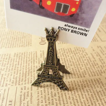 Effiel Kulesi Paris Metal Memo ataşlar Mesaj Dekorasyon Fotoğraf Ofis Malzemeleri Aksesuarları 1 ADET 5