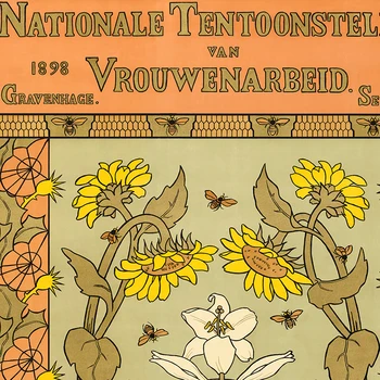 Vintage Fern Baskılar Botanik Lino Art Nouveau Poster Nötr Çiçek Duvar Resimleri Retro Tuval Boyama Oturma Odası Ev Dekor