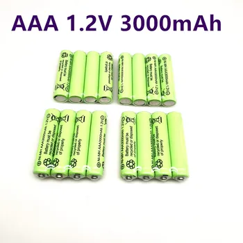 2-24 adet AAA 3000mah 3A 1.2 v Pil Ni-Mh Şarj Edilebilir Piller Mp3 Rc Oyuncaklar LED el feneri Kamp Meşale Taşınabilir Bateria