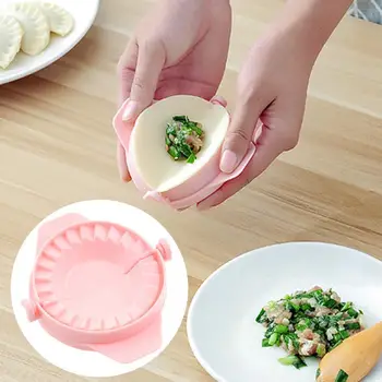 Mutfak Hamur Kalıpları Plastik Hamur Basın Dumpling Pie Mantı Kalıp Pişirme Pasta Çin Gıda Jiaozi Maker 2