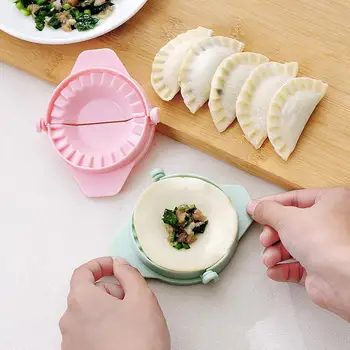 Mutfak Hamur Kalıpları Plastik Hamur Basın Dumpling Pie Mantı Kalıp Pişirme Pasta Çin Gıda Jiaozi Maker 3
