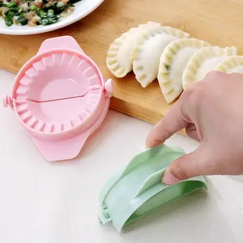 Mutfak Hamur Kalıpları Plastik Hamur Basın Dumpling Pie Mantı Kalıp Pişirme Pasta Çin Gıda Jiaozi Maker 5