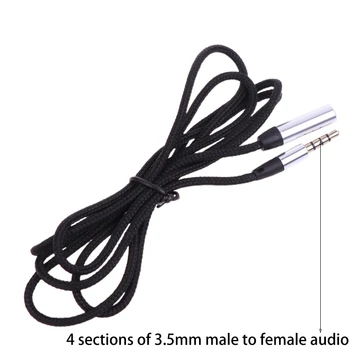 3.5 mm Kulaklık Uzatma Kablosu 3.5 mm Erkek Kadın Stereo Ses Kablosu Aux Kablosu Kulaklık Hoparlörler Telefonları PC Araba