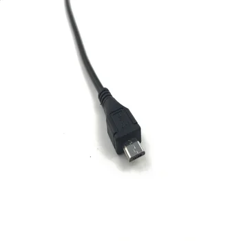 1 adet Mikro Mini USB Erkek Jack Güç Kablosu 5Pin Siyah Şarj Veri İletim Konnektörü ile 1 metre Tel 1