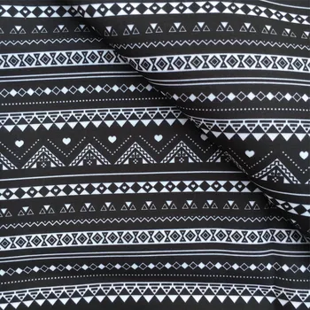 50 * 145cm Patchwork Siyah Serisi Polyester Pamuklu Kumaş Doku Çocuklar Dikiş Kapitone Kumaşlar İğne Geometrik Dİ,1Yc24216 3