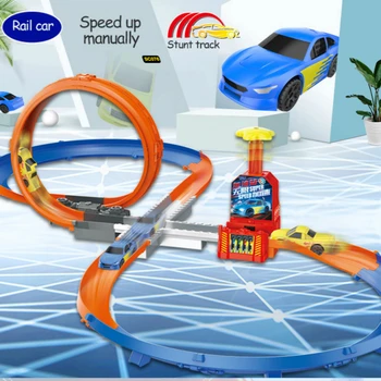 Hotwheels Sıcak Demiryolu Sihirli Parça Oyuncak Esnek Araba Yarışı çocuk Oyuncakları Hediye Yarış Demiryolu Araba Kontrollü Araba