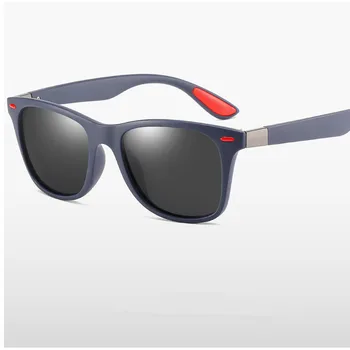 DJXFZLO Marka Tasarım Polarize Güneş Gözlüğü Erkek Kadın Sürücü Shades Erkek Vintage güneş gözlüğü Erkekler Kare Ayna Yaz UV400OkuloS 4