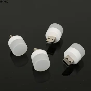 LED нізне світло Mini LED gece lambası USB fiş lambası güç bankası şarj USB kitap ışık küçük yuvarlak okuma göz koruma lambası