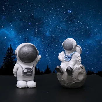 3D Silikon Astronot Şekilli Mum Kalıp Yumuşak Kolay Kalıptan Ay İnsan Vücudu Kalıpları Sabun Reçine çikolatalı buz Küpü Kalıp Ev Dekor 3