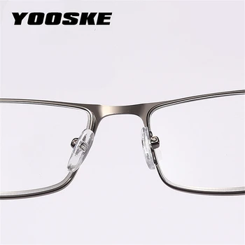 YOOSKE Trend Metal okuma gözlüğü Erkekler Kadınlar Yüksek Kaliteli Diopters Çerçeve Iş Ofis okuma gözlüğü 1.0 1.5 2.0 2.5 3.0 2