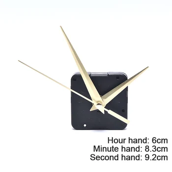 Kuvars Saat tamir Hareketi + Eller DIY Sessiz Büyük duvar saati tamir Saati Mekanizması Parçaları 3
