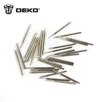 DEKO 1 takım / 30 adet 3mm Titanyum Dremel Uçları, yüksek Kaliteli Ball End Metal Elektrikli Elmas Taşlama Kafası Yeşim Oyma Araçları