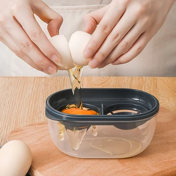 Yumurta Ayırıcı saklama kutusu Plastik Yumurta Beyaz yumurta sarısı ayırıcı Yumurta Bölücüler Pişirme Mutfak Yumurta Pişirme Araçları