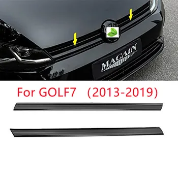 Için Golf7 MK7 GOLF7. 5 dekoratif örgü trim şerit 13-19 rline modifiye özel ön bar vücut parlak şerit sticker aksesuar 3