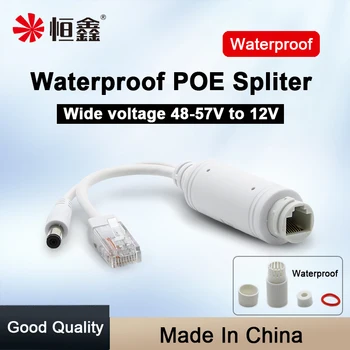 48V için 12V POE Splitter Su Geçirmez Video Ve Güç Adaptörü Kablosu Kaynağı Modülü Enjektör IP Kamera genişletici