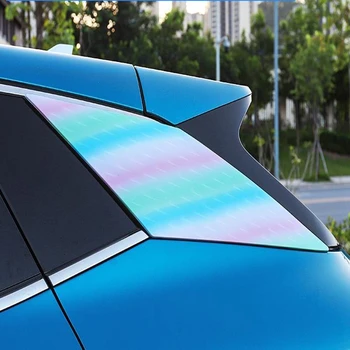 BYD YUAN artı ATTO 3 2022 2023 Arka Pencere Spoiler Kapak Trim karbon fiber Yan Pencere Üçgen Panjur dış Dekorasyon 0