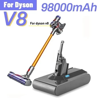 Dyson V8 21.6 V 98000mAh Yedek Pil için V8 Mutlak Telsiz elektrikli el süpürgesi Dyson V8 Pil