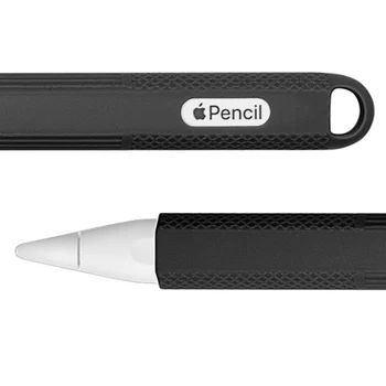 Apple Kalem için 2 ipad kılıfı Pro 2018 Kalem Kutusu Tablet Dokunmatik Stylus Kalem koruyucu bone Ucu Kapak Kılıfı Yumuşak Silikon