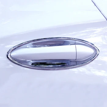 Opel Astra için K-2021 Krom Dış Yan Kapı Kolları Kase Dekorasyon Kapak Trim Araba Styling 2