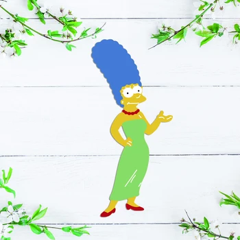 Marge Simpson Metal Kesme Ölür Simpsons Karakter Die Keser Dıy Scrapbooking Albümü Kağıt Kartı Kabartmalı Şablon Şablon