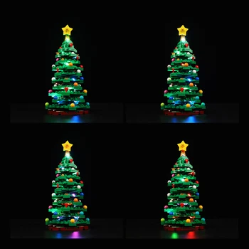 Merry Christmas Dekorasyon Kyglaring LED Kiti 40573 Noel Ağacı Aydınlatma Seti DIY Oyuncaklar (Dahil Değildir Yapı Taşları)