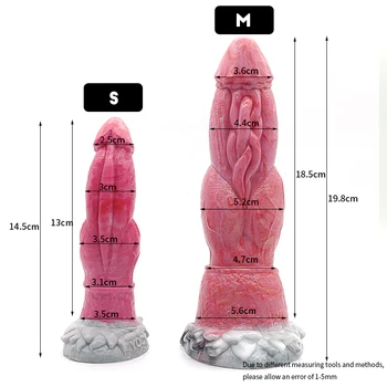 FAAK Yeni Ejderha Yapay Penis Vantuz Düğüm Küçük Köpek Penis Yeni Başlayanlar İçin Vajina Teşvik Silikon Anal Seks Oyuncak Fetiş Ürünleri 1