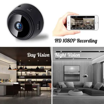 1080 P Mini ip kablosuz kamera H. 264 Kamera Kablosuz Akıllı Ev Güvenlik DVR Gece Görüş Hareket Sensörü Açık Kamera Çok Kullanıcılar