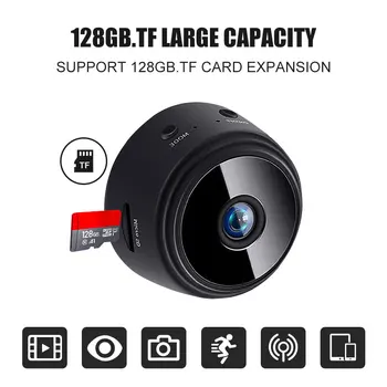 1080 P Mini ip kablosuz kamera H. 264 Kamera Kablosuz Akıllı Ev Güvenlik DVR Gece Görüş Hareket Sensörü Açık Kamera Çok Kullanıcılar 3