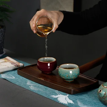 TANGPIN Yeşil Seramik çay fincanları Çin Kung Fu Fincan
