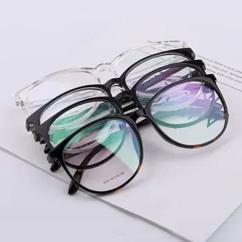 Kadın gözlük şeffaf vintage gözlük miyopi diyoptri gözlük çerçeveleri erkekler orijinal tr90 okuma gözlüğü muitifocal 3263 3