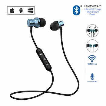 Manyetik XT11 Kablosuz Kulaklık Bluetooth Kulaklık Stereo Spor Su Geçirmez Kulaklık kulak mikrofonlu kulaklık Dropshipping