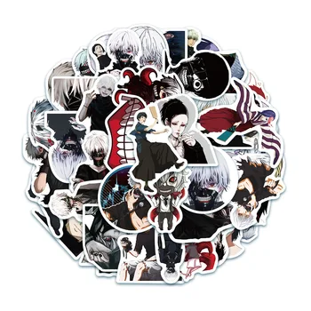 10/50 adet Tokyo Ghoul Çıkartmalar japon animesi Çıkartması Dizüstü frigorifik vagon Gövde PVC Sırt Çantası Bavul Kaykay Etiket 2