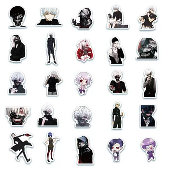 10/50 adet Tokyo Ghoul Çıkartmalar japon animesi Çıkartması Dizüstü frigorifik vagon Gövde PVC Sırt Çantası Bavul Kaykay Etiket 5