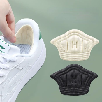 2 adet Tabanlık Yama Topuk Pedleri spor ayakkabılar Ayarlanabilir Boyutu Aşınma Önleyici Ayak Pedi Yastık Eklemek Astarı Topuk Koruyucu Arka Etiket